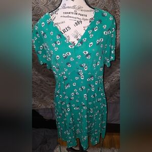 Green summer sundress